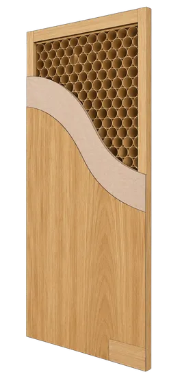 Render del modelo Interior honeycomb